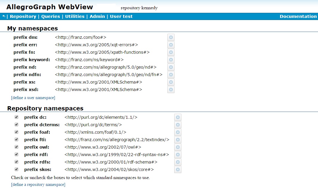 Namespaces