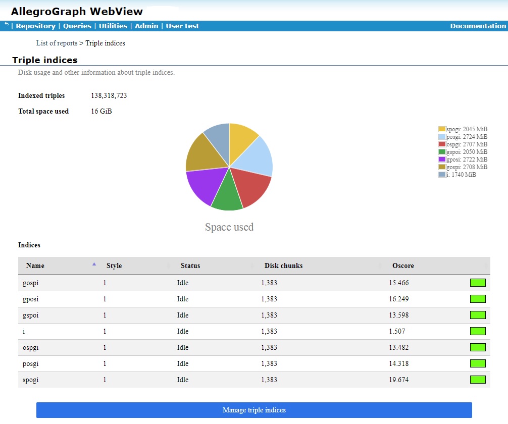 LUBM-1000 triple indices page