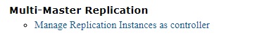 Replication Control link